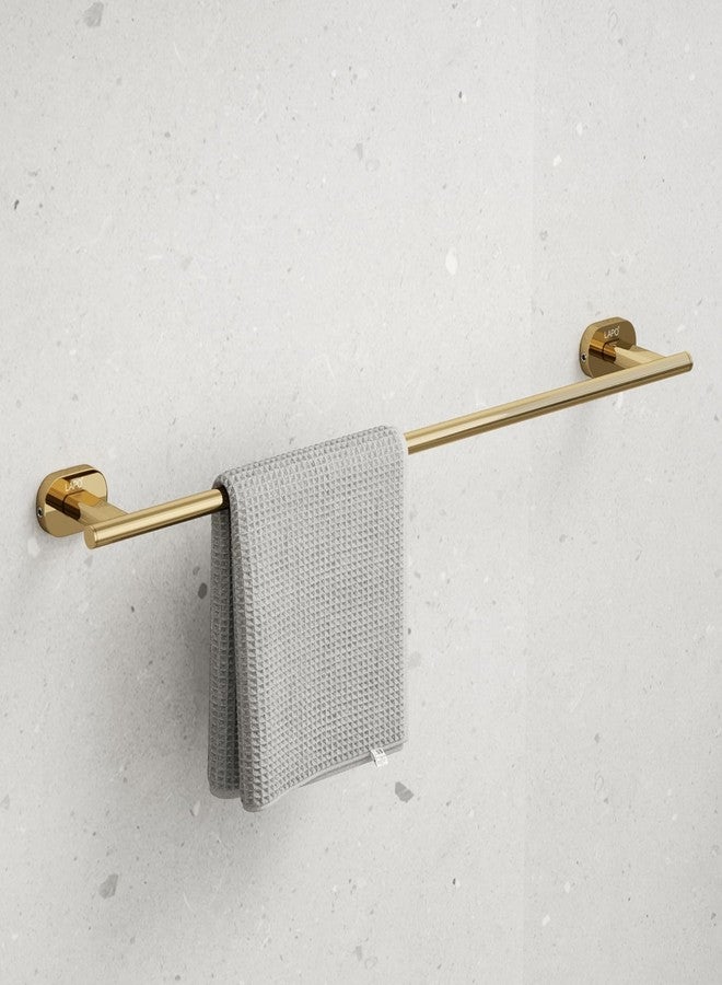 LAPO حامل مناشف من الفولاذ المقاوم للصدأ 304 من لابو للحمام | حامل مناشف | إكسسوارات الحمام | قضيب مناشف | علاقة مناشف (24 بوصة، لون ذهبي) - Image 1